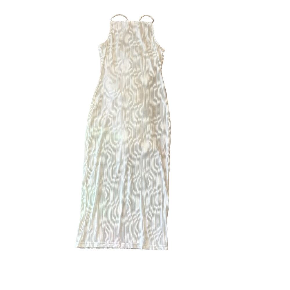 Rihoas Pear Strap Bodycon Art to Wear Bridal Midi Dress Women’s XS HOCO Dance - Picture 2 of 12